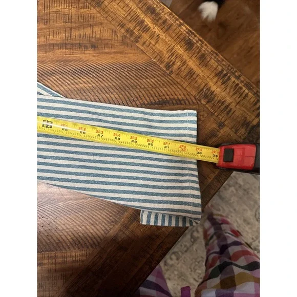 We The Free Free People Jeans 28x28 Blue Wide Leg Denim High Rise Distressed - Picture 9 of 11